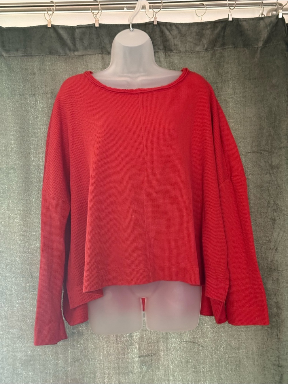 Anthropologie Rusty Red Relaxed Knit Women's Top - Classic Casual Layering Mediu